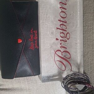 Brighton All My Lovin’ Large Wallet/Crossbody + 10 Pc World Market Bangles NWT